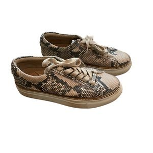 J Slides Snakeskin Sneakers Leather Size 6